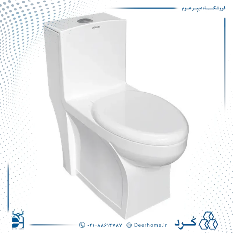 توالت فرنگی چینی کرد مدل آدنیس