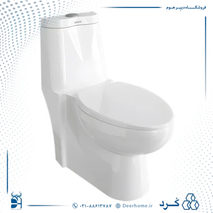 توالت فرنگی چینی کرد مدل طاووس