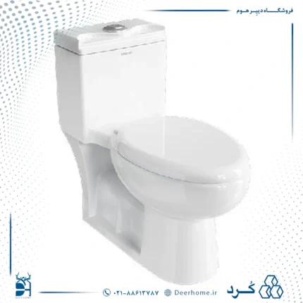 توالت فرنگی چینی کرد مدل لوییزا