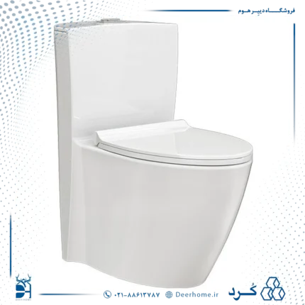 توالت فرنگی چینی کرد مدل مگنولیا