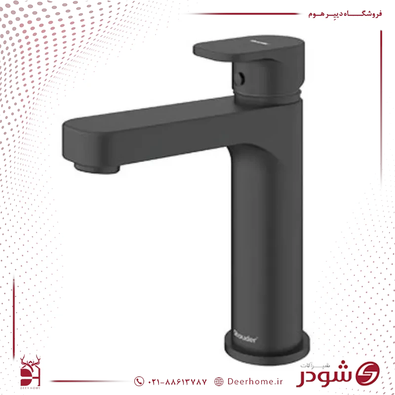 شیر روشویی شودر مدل تاین مشکی