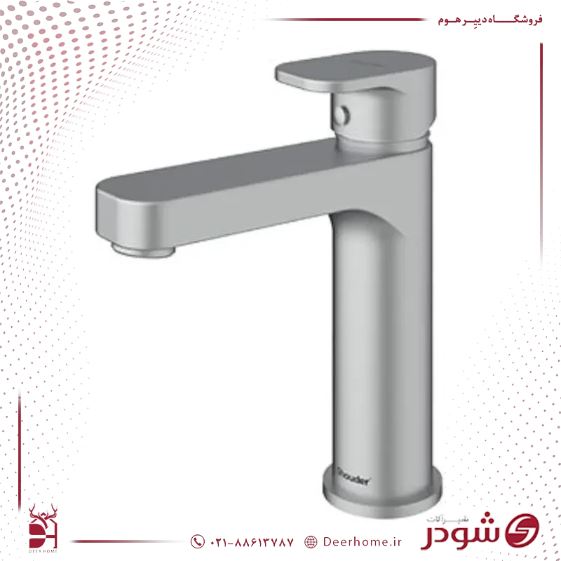 شیر روشویی شودر مدل تاین کرومات شیر روشویی شودر مدل تاین کرومات