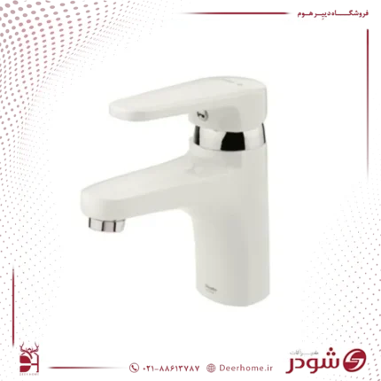 شیر روشویی شودر مدل لیون شیری کروم