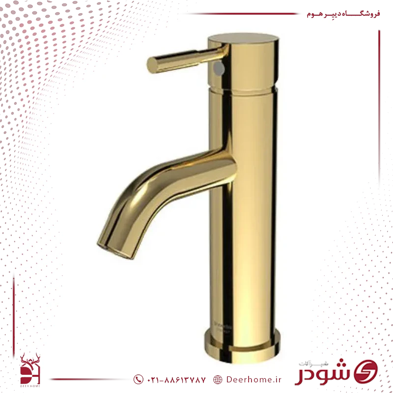 شیر روشویی شودر مدل مارینو طلایی شیر روشویی شودر مدل مارینو طلایی
