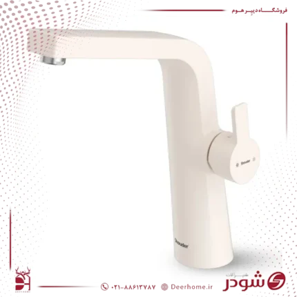 شیر روشویی پایه بلند راموند شیری کروم