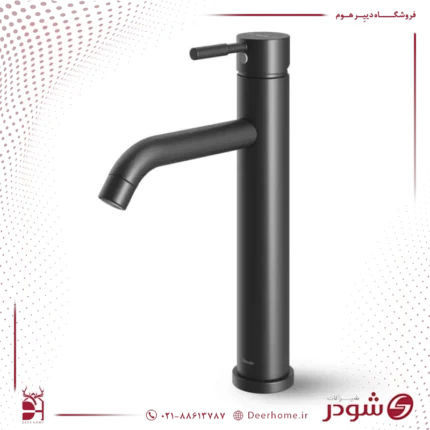 شیر روشویی پایه بلند شودر مارینو مشکی