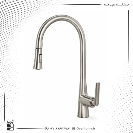 شیر ظرفشویی انزو 1203 استیل مات