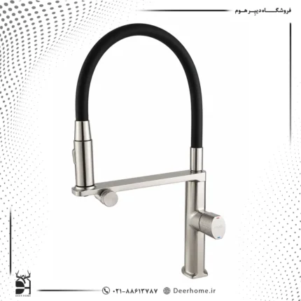 شیر ظرفشویی انزو کد 1207 استیل مات