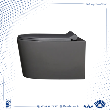 وال هنگ مروارید مدل دسپینا طوسی مات