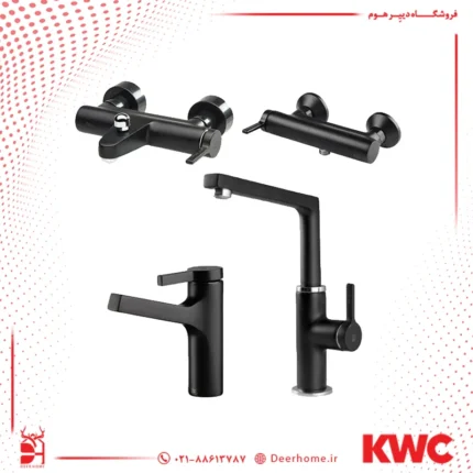 صفحه اصلی 25 ست شیرآلات KWC مدل آوا مشکی