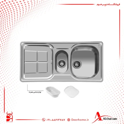 سینک توکار اخوان کد 158