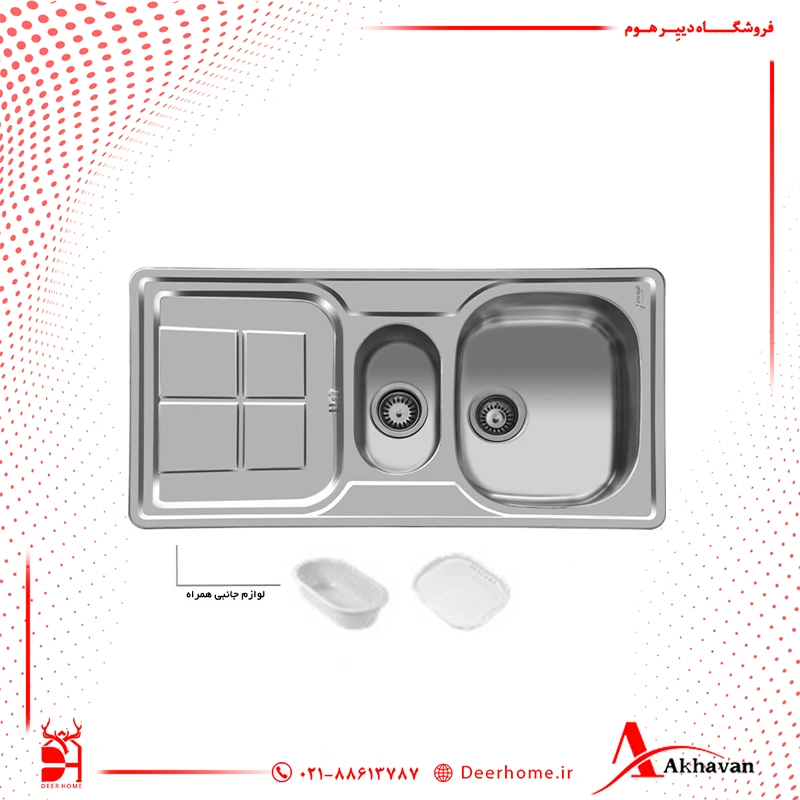 سینک توکار اخوان کد 158