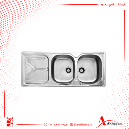 سینک ظرفشویی اخوان مدل 160 توکار