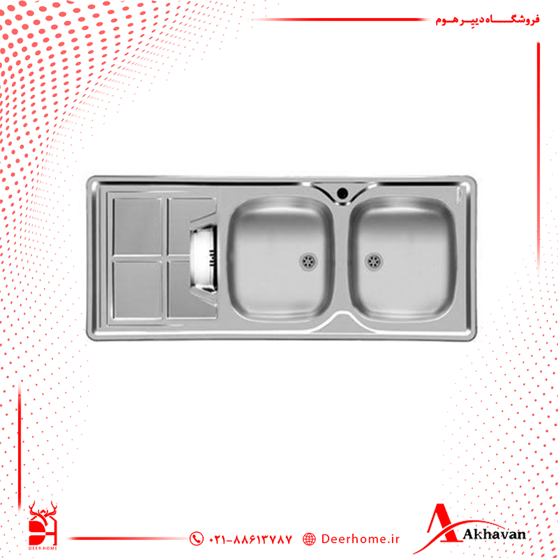 سینک ظرفشویی اخوان مدل 161 توکار