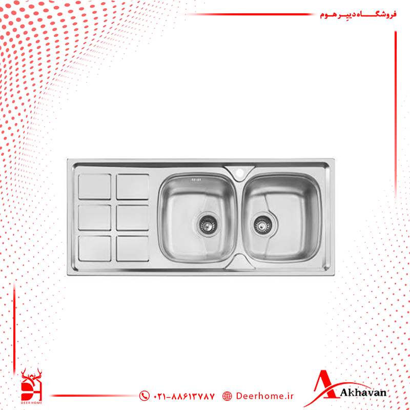 سینک ظرفشویی اخوان مدل 165SP