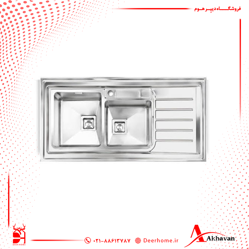 سینک ظرفشویی اخوان کد 305S