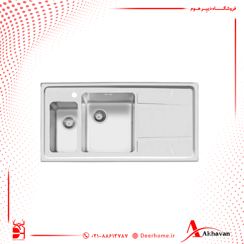 سینک ظرفشویی اخوان کد 308S
