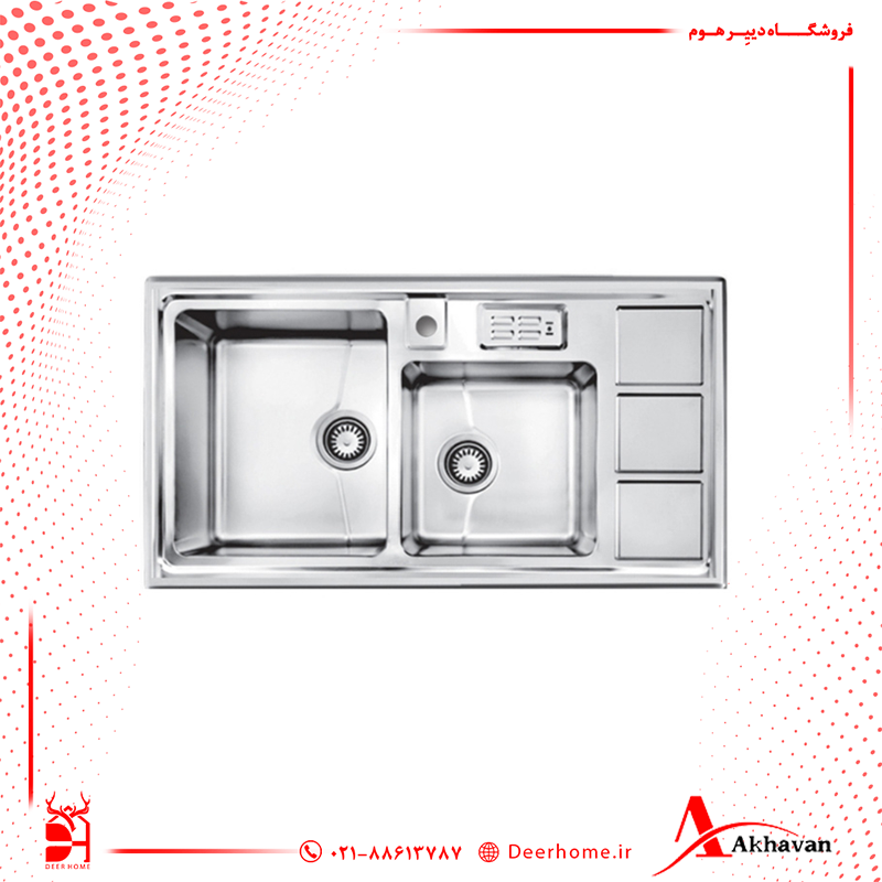 سینک ظرفشویی اخوان کد 328S