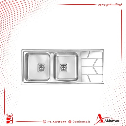 سینک ظرفشویی توکار اخوان مدل 388S