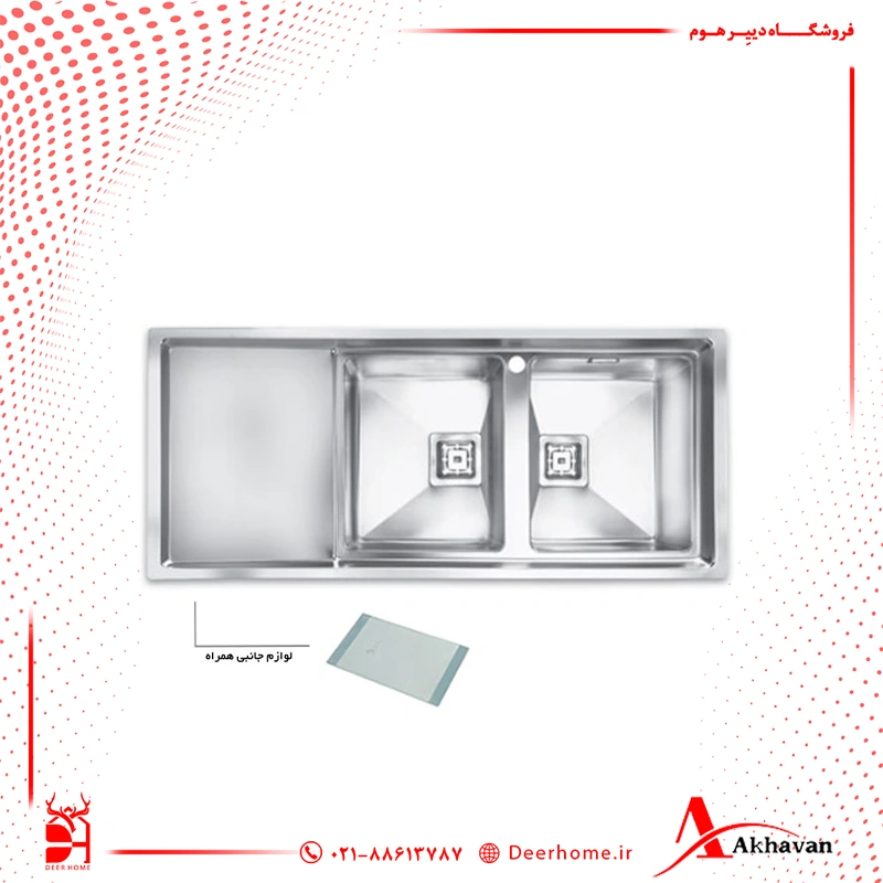 سینک ظرفشویی اخوان کد 604S