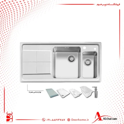 سینک ظرفشویی توکار اخوان مدل 326