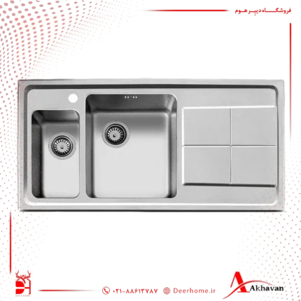 سینک ظرفشویی توکار اخوان مدل 306S