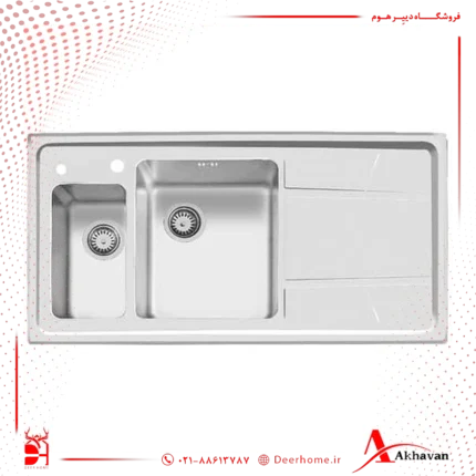 سینک ظرفشویی توکار اخوان مدل 308