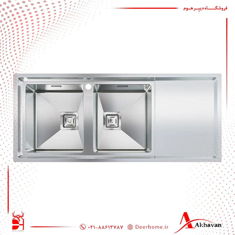سینک ظرفشویی اخوان کد 604S