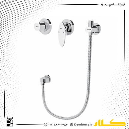 شیر توالت بیده توکار کلار مدل رویا کرومات