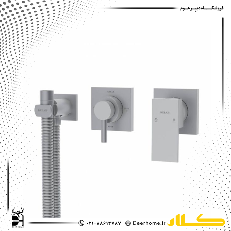 شیر توالت بیده توکار کلار مدل فلت لاکچری کرومات
