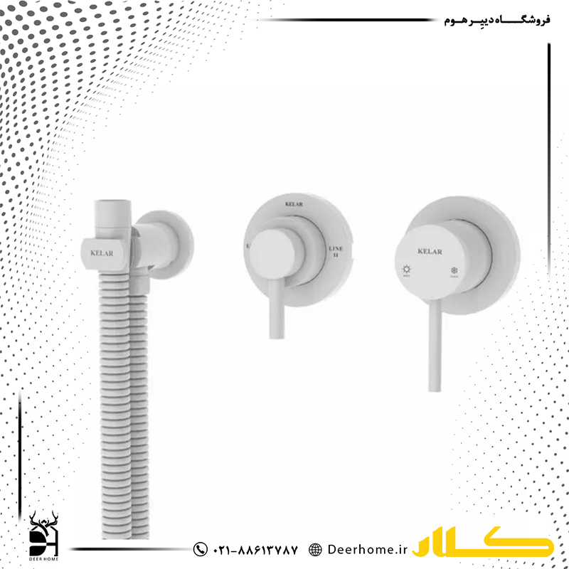 شیر توالت بیده توکار کلار مدل فلور لاکچری سفید شیر توالت بیده توکار کلار مدل فلور لاکچری سفید