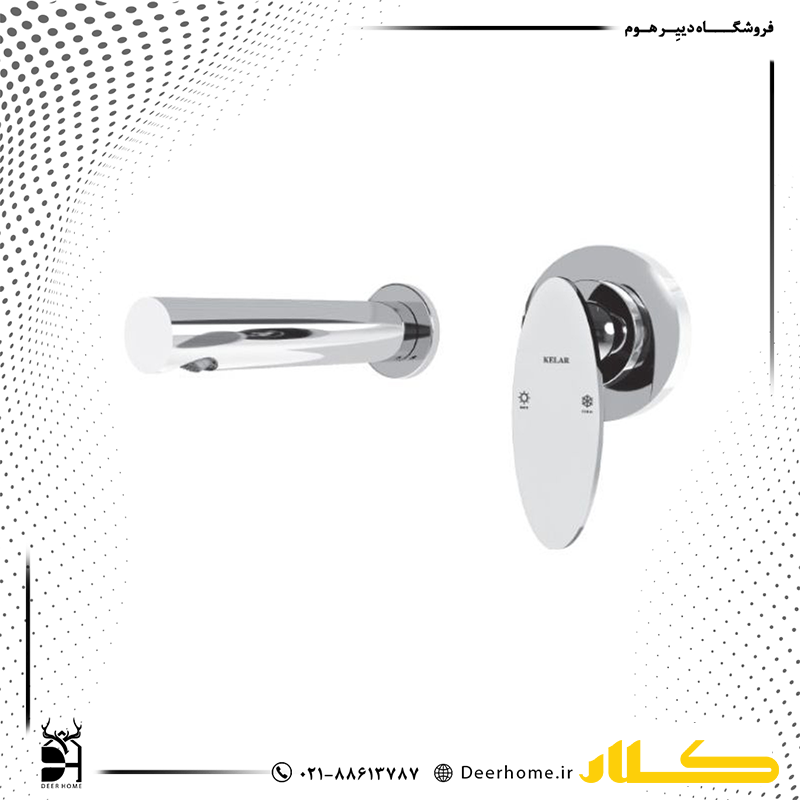 شیر روشویی توکار کلار مدل رویا لاکچری کرومات