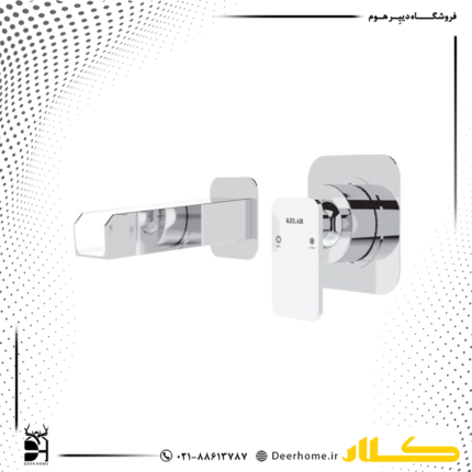 شیر روشویی توکار کلار مدل سوپر فلت کروم