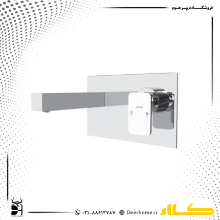 شیر روشویی توکار کلار مدل نیوفلت کرومات