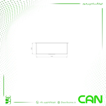 ابعاد سینک کن مدل A4060 R10