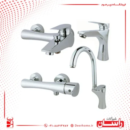 صفحه اصلی 22 ست شیرآلات راسان مدل آتیس کروم