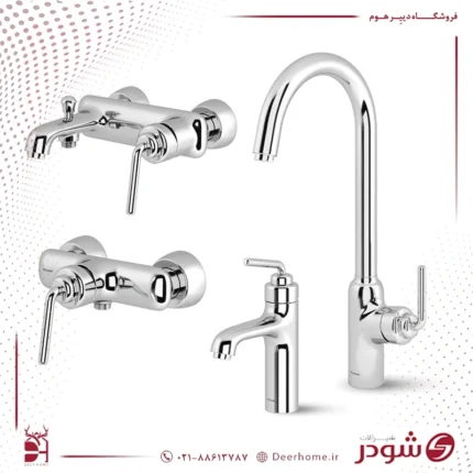 ست شیرآلات شودر مدل مودیکا