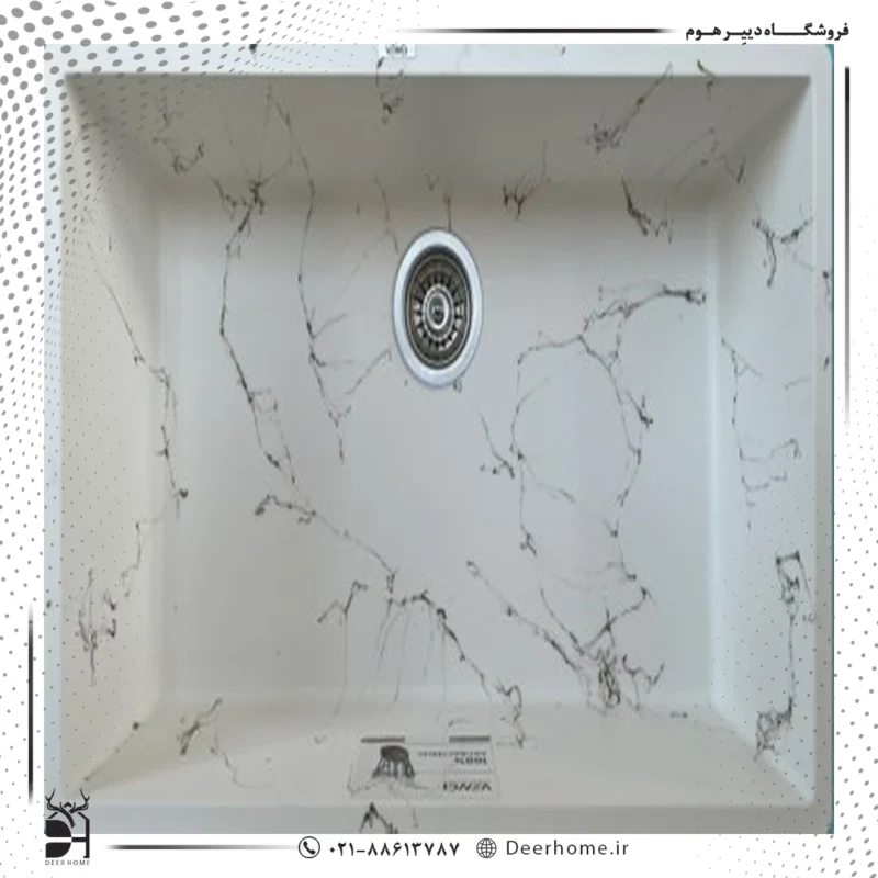 سینک گرانیتی ونسی مدل M190 توکار تک لگن