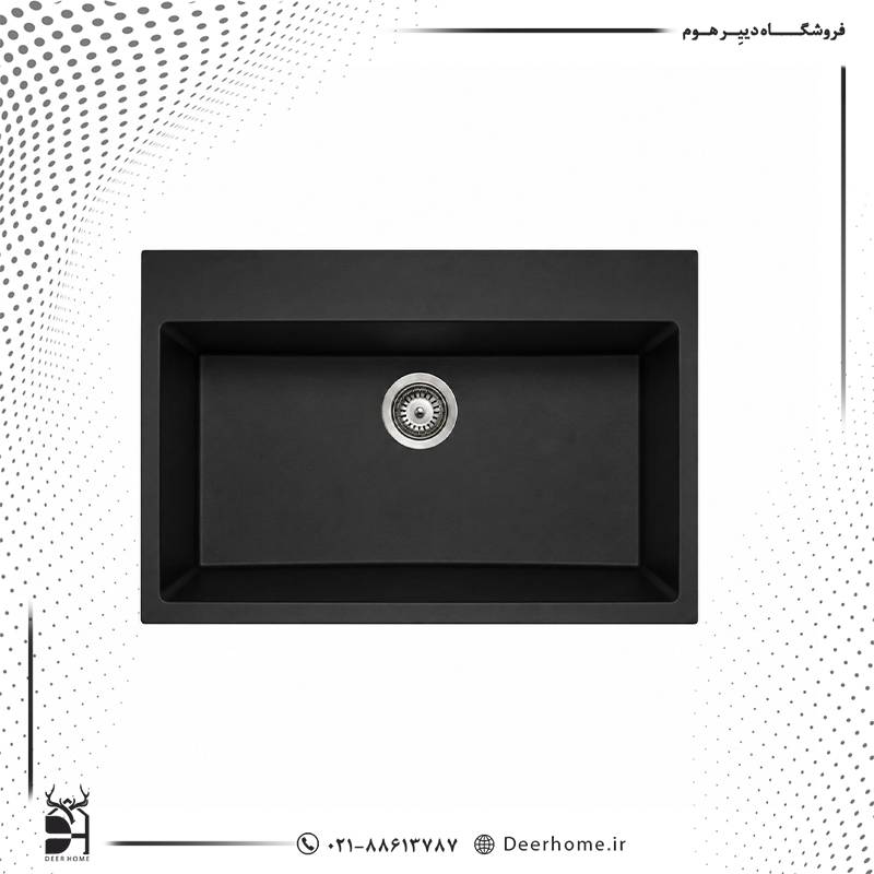 سینک گرانیتی ونسی مدل M210 مشکی