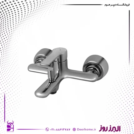 شیر حمام البرز روز مدل مرداس کروم