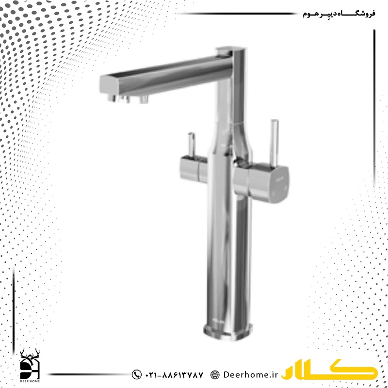 شیر آشپزخانه تصفیه دار کلار مدل کیان کروم