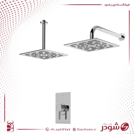 شیر حمام توکار شودر مدل رومر تیپ 1 کروم
