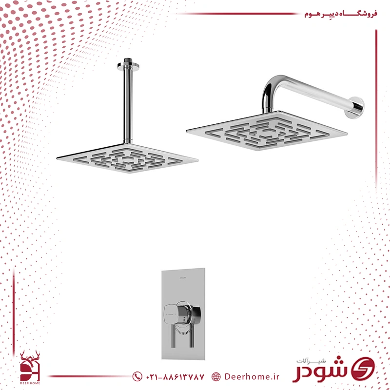 شیر حمام توکار شودر مدل رومر تیپ 1 کروم