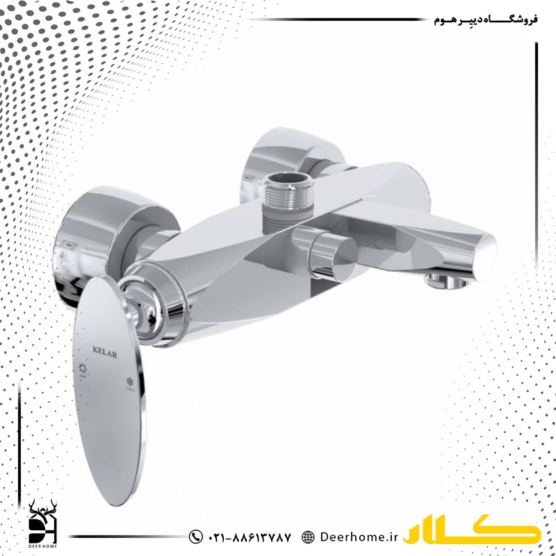 شیر حمام کلار مدل برلیان کروم