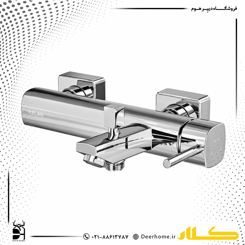 شیر حمام کلار مدل کیان کروم