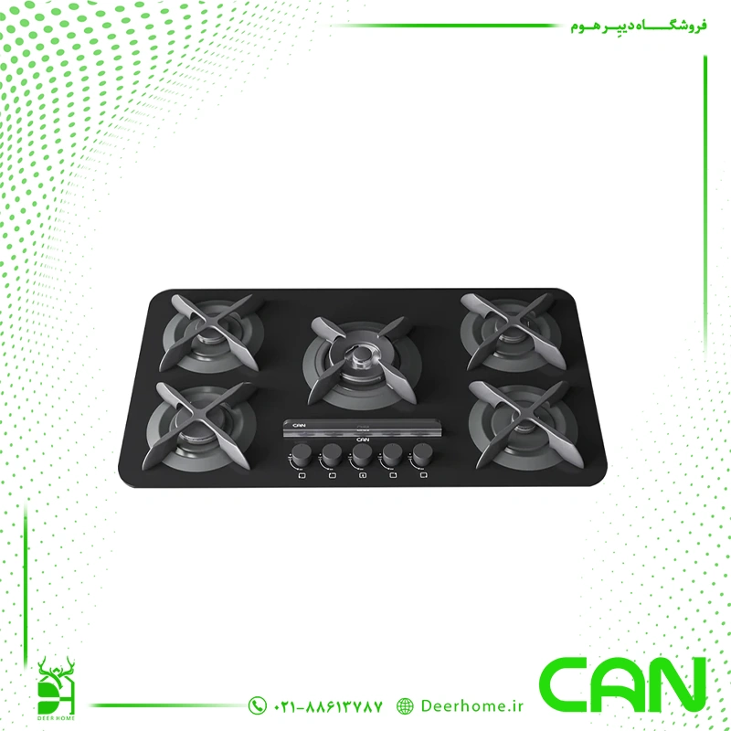 گاز صفحه ای کن اپل مشکی