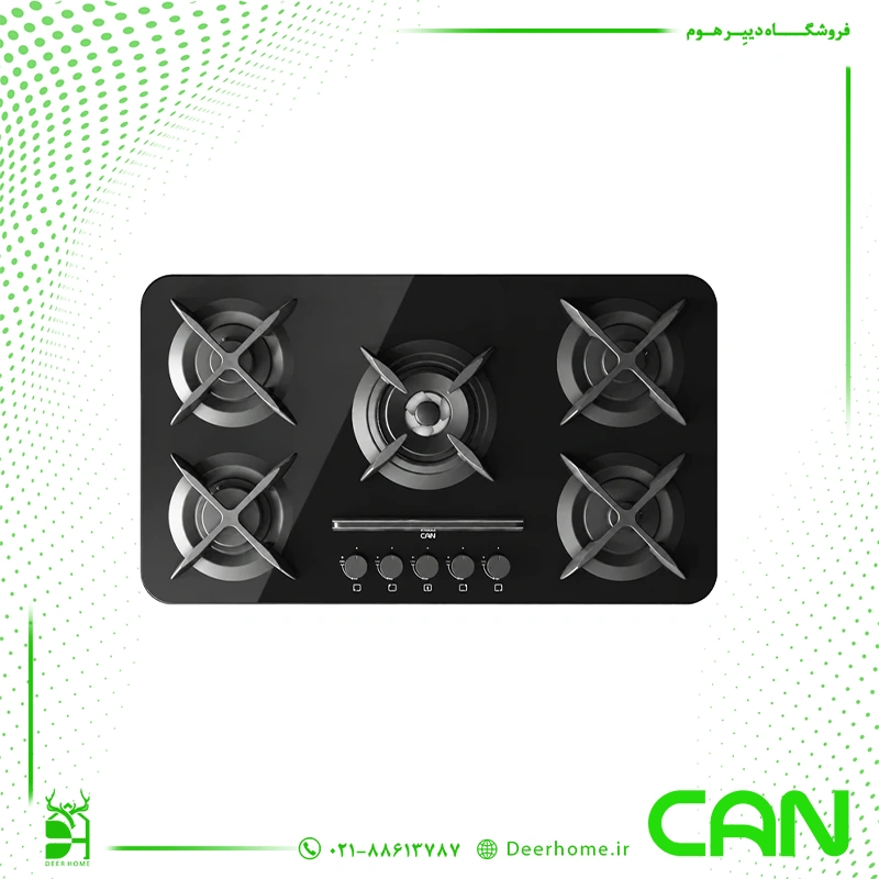 گاز صفحه ای کن اپل مشکی